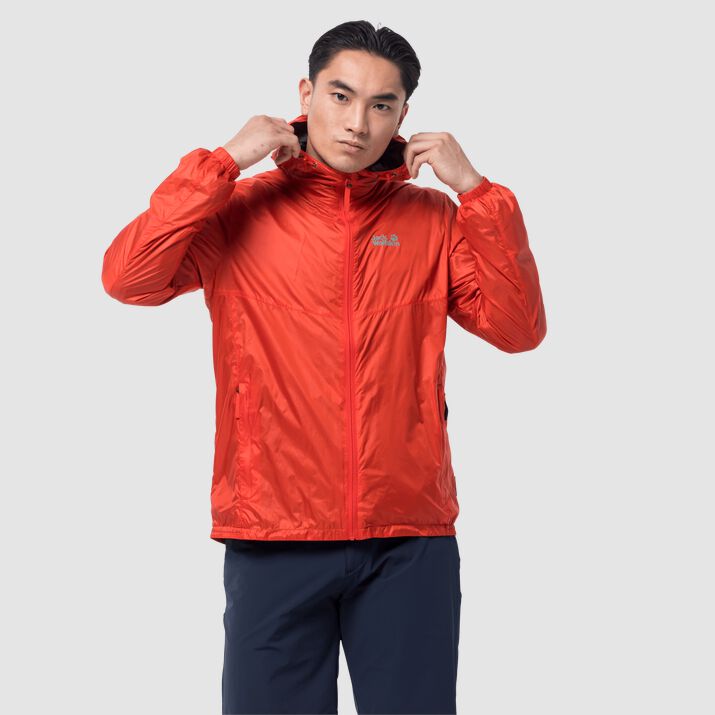 Chamarra Verano Jack Wolfskin Jwp Breather Hombre Naranjas Rojos Mexico-2491176